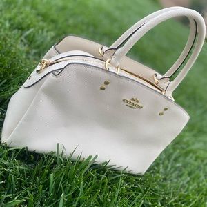COACH white lillie handbag